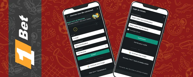 Onebet inscription depuis mobile