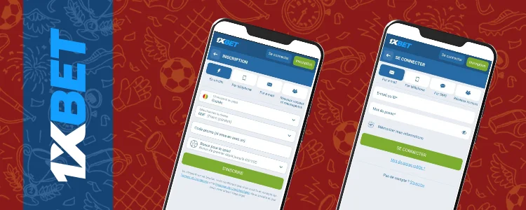 Inscription 1xbet en Afrique depuis le téléphone