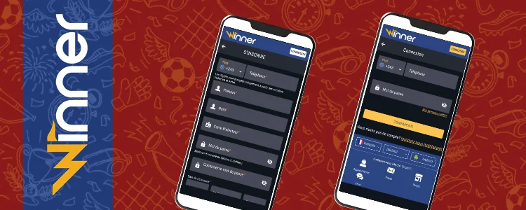 Inscription Winner bet via smartphone